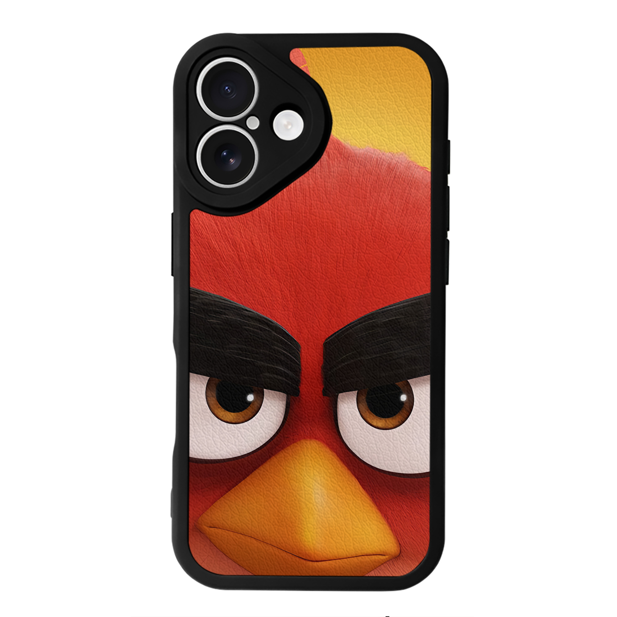 （画像用） Angry Birds アングリーバード 【iPhone 16シリーズ対応】シリコンスマホケース（レザー調） 材質：シリコン